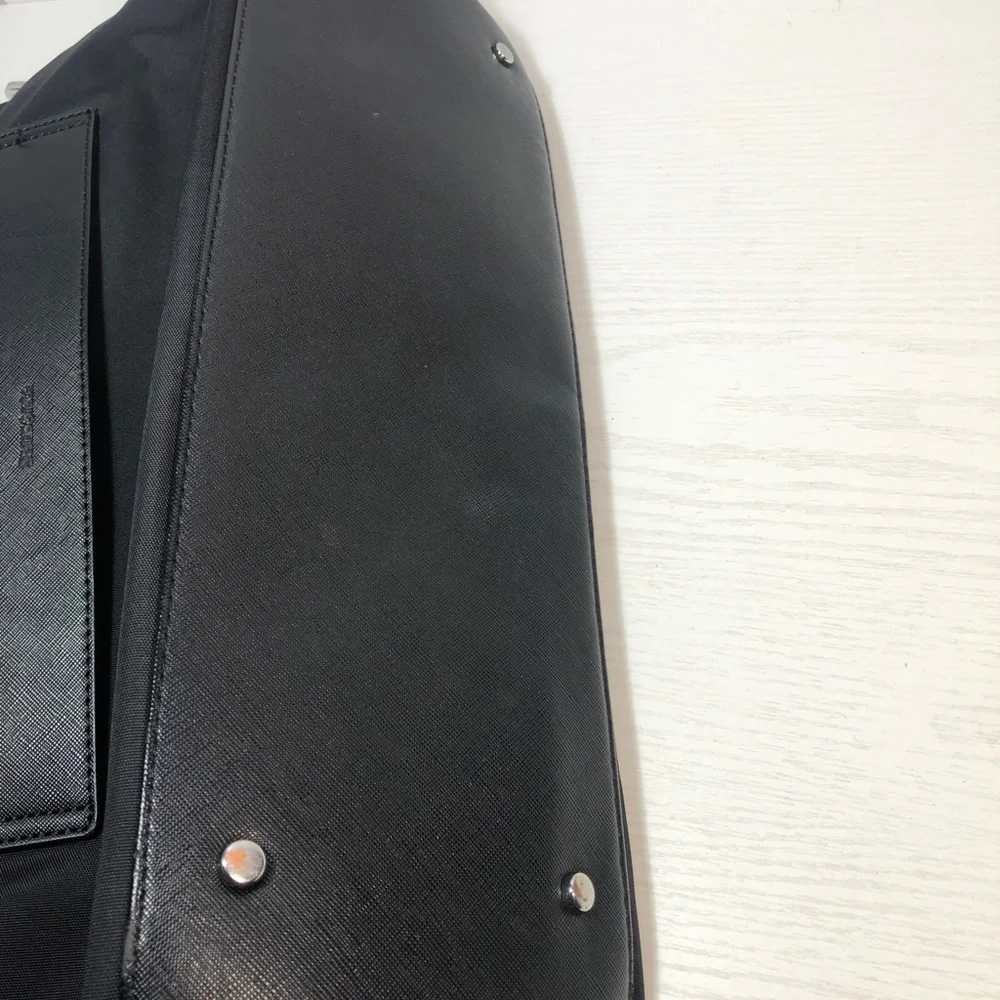 Samsonite Black Nylon Laptop Work Tote Carryall Shoulder Bag Large Travel Purse